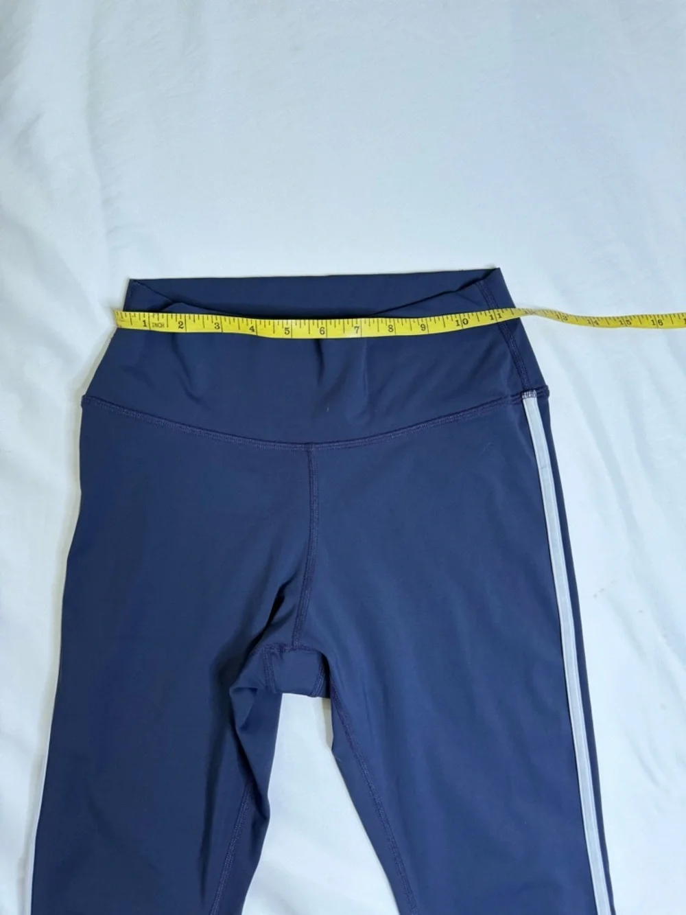 Gilly Hicks Navy Blue Leggings with white Side Trim